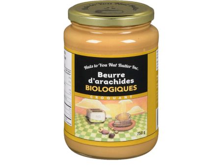 Beurre d Arachides Biologiques Croquant 750 g Fashion