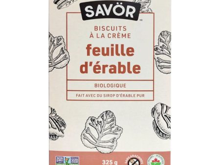 Biscuits à la Crème Feuille d Érable Biologique Sale