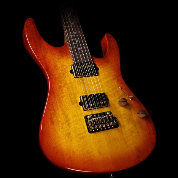 Used Suhr Modern Custom Korina Electric Guitar Honey Burst Discount