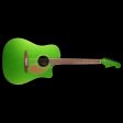 Fender California Series Redondo Player Acoustic Electric Jade Cheap