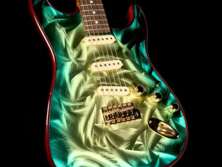 Used 2012 Gigliotti GS Electric Guitar Green Burst Online Sale