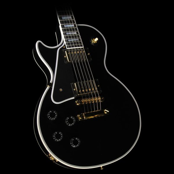 Used Gibson Custom Shop Les Paul Custom Left-Handed Electric Guitar Ebony Sale