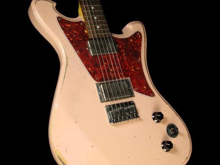 Wild Custom Guitars Wildmaster Electric Guitar Relic Shell Pink Online now