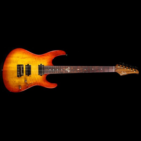 Used Suhr Modern Custom Korina Electric Guitar Honey Burst Discount