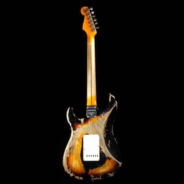 Fender Custom Shop 1957 Stratocaster Heavy Relic Black over 2 Color Sunburst 2018 NAMM Cheap