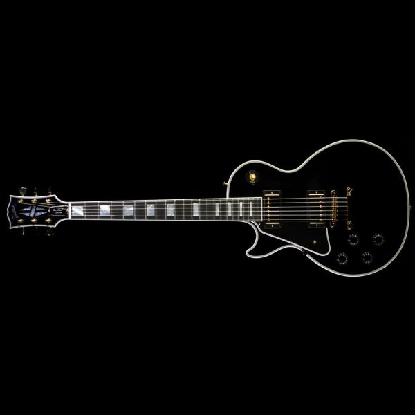 Used Gibson Custom Shop Les Paul Custom Left-Handed Electric Guitar Ebony Sale