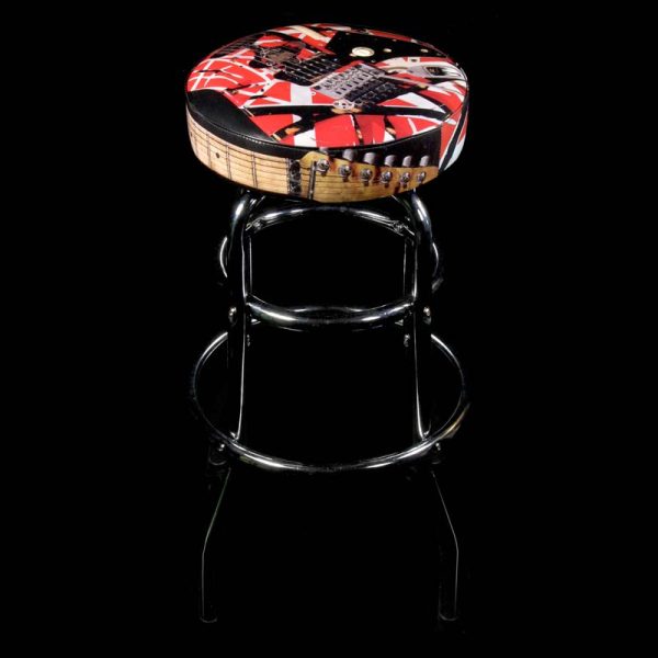 EVH Frankenstein Logo Bar Stool Black Hot on Sale