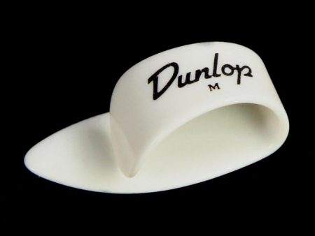 Dunlop Thumbpick Guitar Picks Medium Gauge White For Cheap