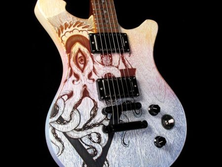 Wild Custom Guitars 2018 NAMM Display Wildone Electric Guitar Art Top Octopus Online Hot Sale